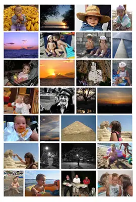 Izrada fotografija: kolaž porodičnih fotografija, pejzaža i slika sa putovanja
